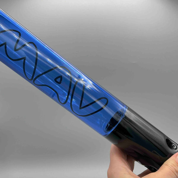 MAV Glass 20” Blue and Black Bong