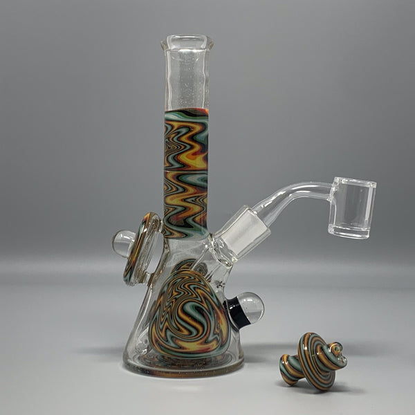 Augy Worked Mini Tube with Carb Cap UV Reactive