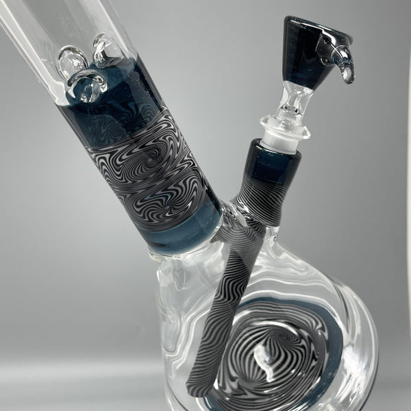 Augy Glass Blue Worked Beaker