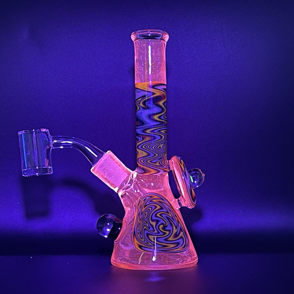 Augy Worked Mini Tube with Carb Cap UV Reactive
