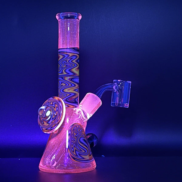 Augy Worked Mini Tube with Carb Cap UV Reactive