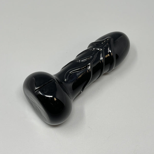 Black Little Richard Pipe by Empire Glassworks