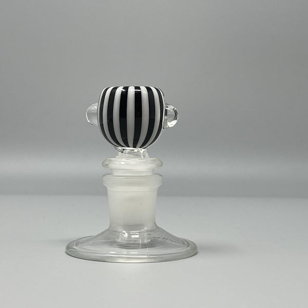 Half Zebra Bowl by Empire Glassworks