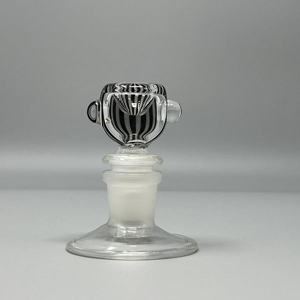 Half Zebra Bowl by Empire Glassworks