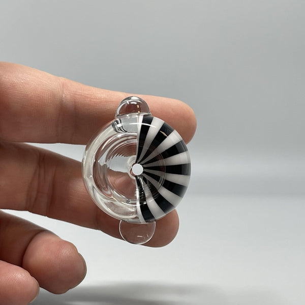 Half Zebra Bowl by Empire Glassworks