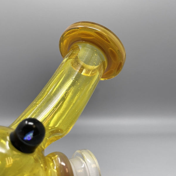 Vaspe Glass Yellow and Brown Mini Tube