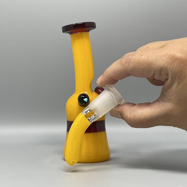 Vaspe Glass Yellow and Red Mini Tube