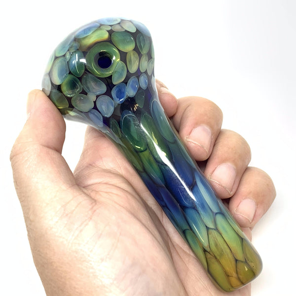 Bubble Trap Spoon Pipe by Bones Glass