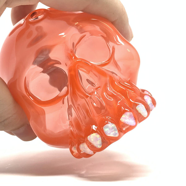 Hot Sauce Skull with Opal Grill by Carsten Carlile