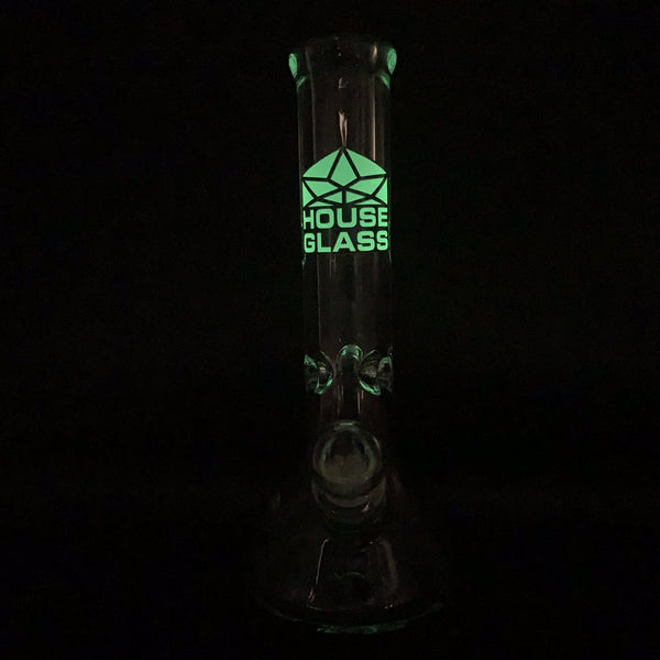 House Glass 9mm Beaker, 12 inches (Glow in the Dark)