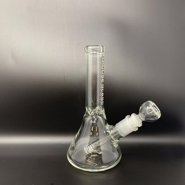 House Glass 9mm Beaker Bong, 8.5 inches (Glow in the Dark)