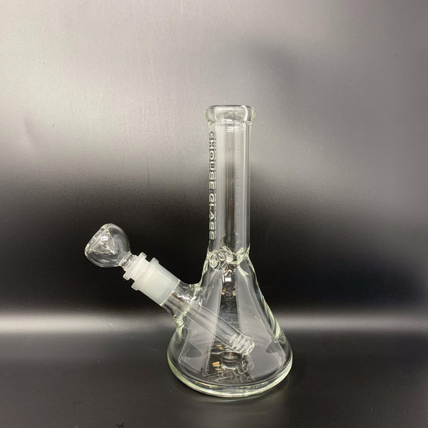 House Glass 9mm Beaker Bong, 8.5 inches (Glow in the Dark)