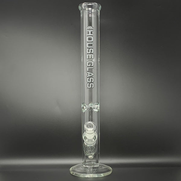 House Glass 9mm Straight Bong, 18 inch (Glow in the Dark)