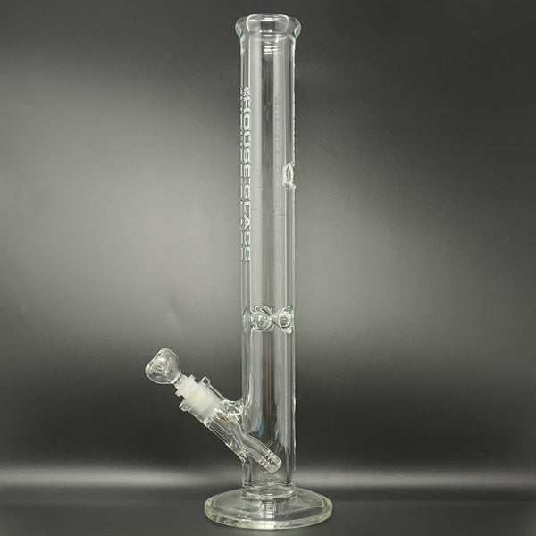 House Glass 9mm Straight Bong, 18 inch (Glow in the Dark)
