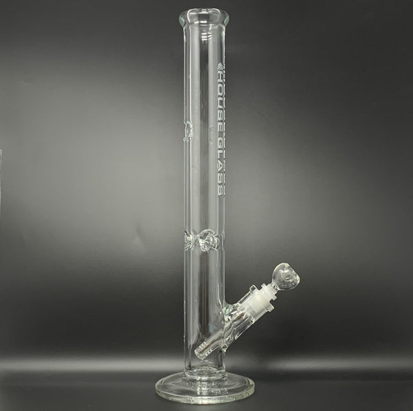 House Glass 9mm Straight Bong, 18 inch (Glow in the Dark)