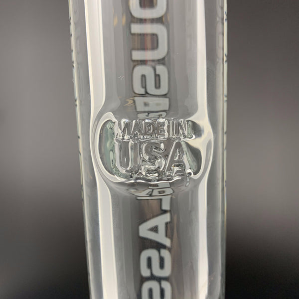 House Glass 9mm Straight Bong, 18 inch (Glow in the Dark)