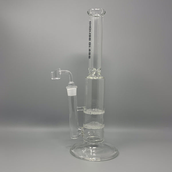 House Glass Bottleneck Double Honeycomb, 12 inch Straight
