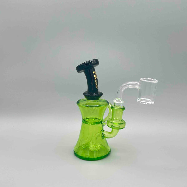 MK Glass Hourglass Recycler Rig