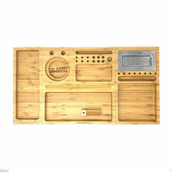Raw Triple Flip Bamboo Rolling Tray