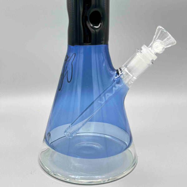 MAV Glass 20” Blue and Black Bong