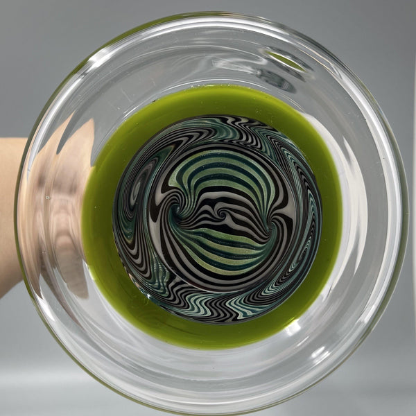 Augy Glass Green Worked Beaker