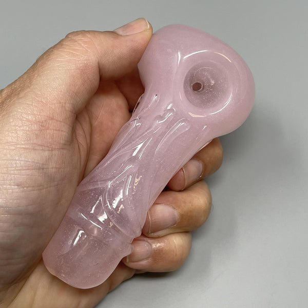Pink Little Richard Pipe by Empire Glassworks