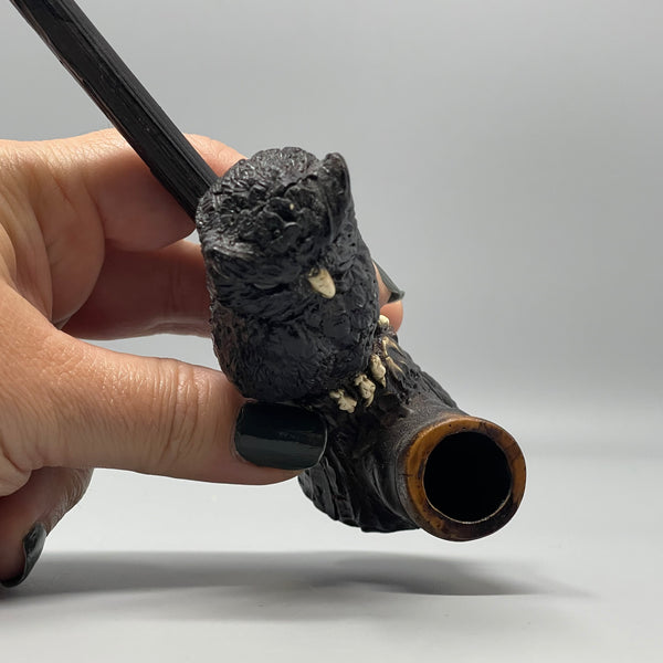 Resin Pipe Owl