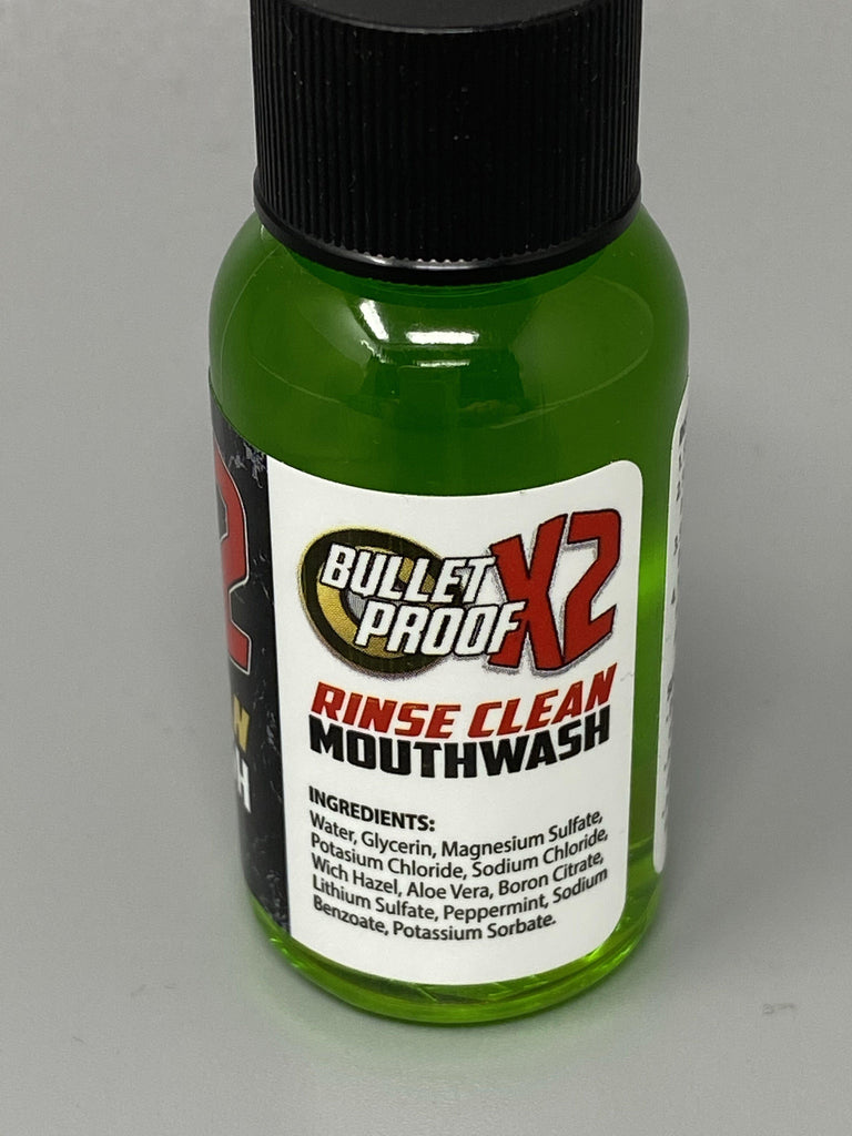 Bullet Proof X2 Rinse Clean Mouthwash The Glass Warehouse