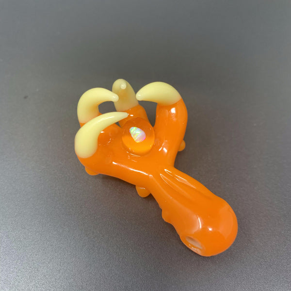 Cthulhu Claw Pendant (Orange) by Al's Boro Creations