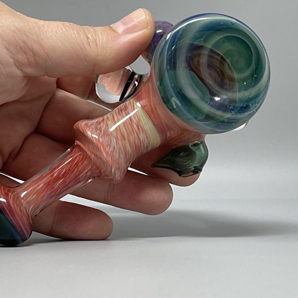 Faceted Hammer Pipe by Oats Glass