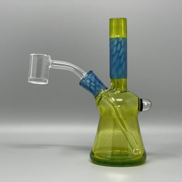Green and Blue Honeycomb Mini Tube by AJ Surf City Tubes