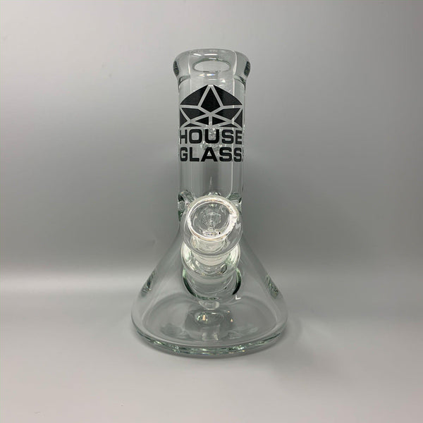 House Glass 9mm 8" Beaker with Black