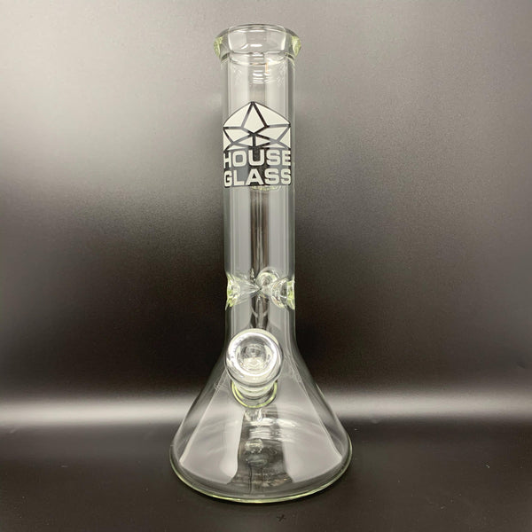 House Glass Water Pipe, 12 inches (Glow in the Dark)