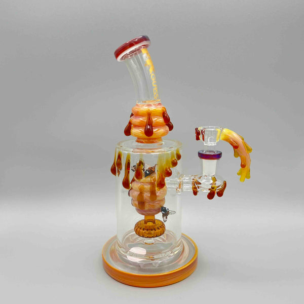 MK Glass Honey Bee Bubbler