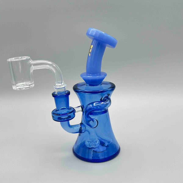 MK Glass Hourglass Recycler Rig