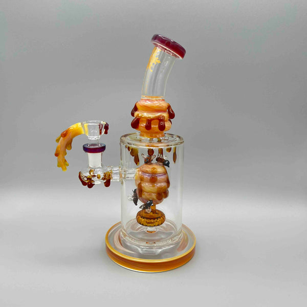 MK Glass Honey Bee Bubbler